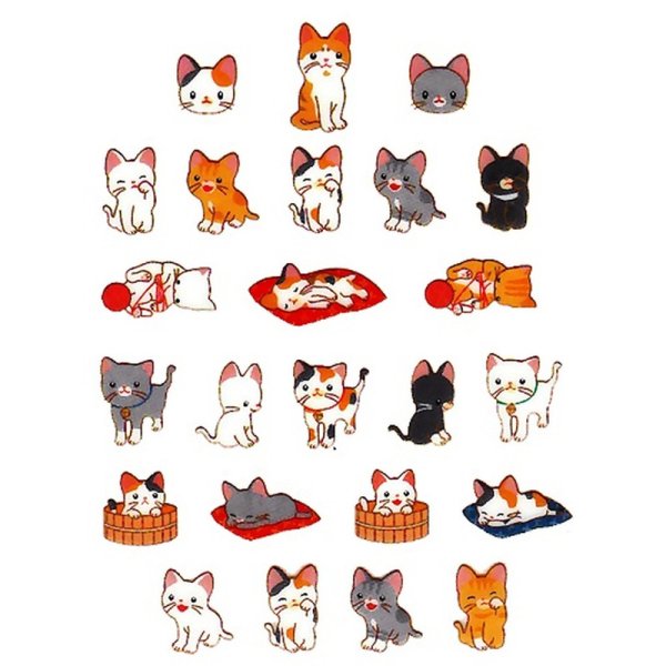 Наклейки кошки милые