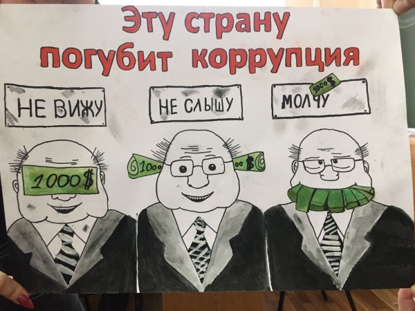 Социальные плакаты коррупция