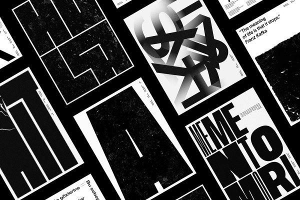 Современный шрифтовой плакат