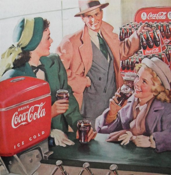 Старые американские рекламные плакаты