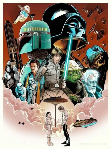 Плакат propaganda Star Wars Empire