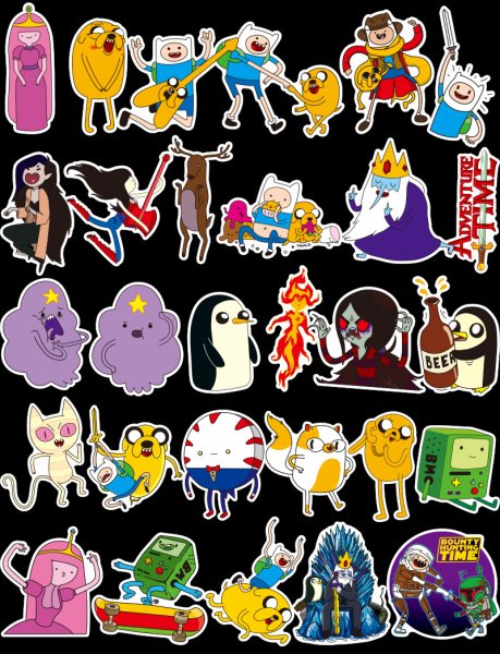 Наклейки время приключений