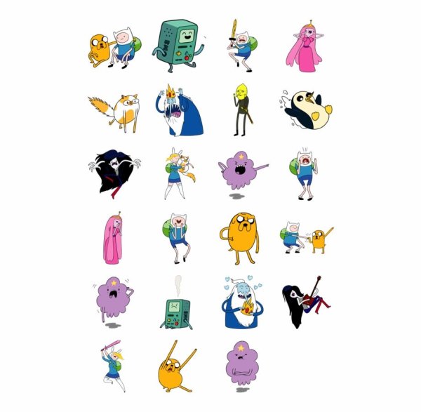 Стикеры Adventure time в ВК