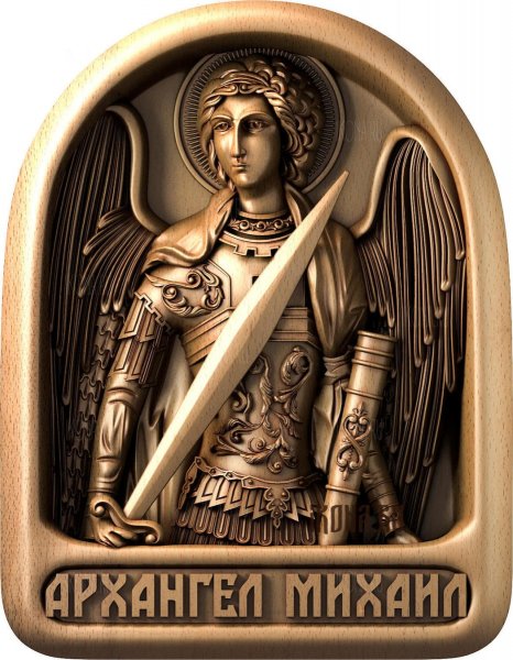 Икона Архангела Михаила гальванопластика