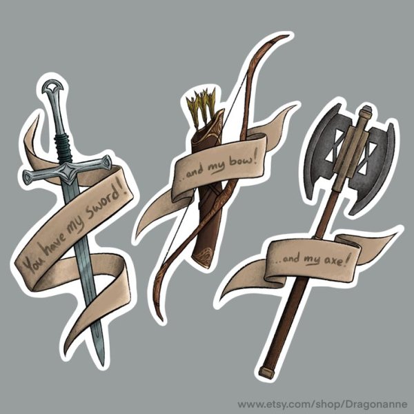 Наклейки Властелин колец