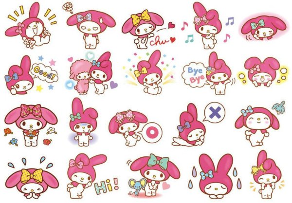 Kuromi hello Kitty Стикеры