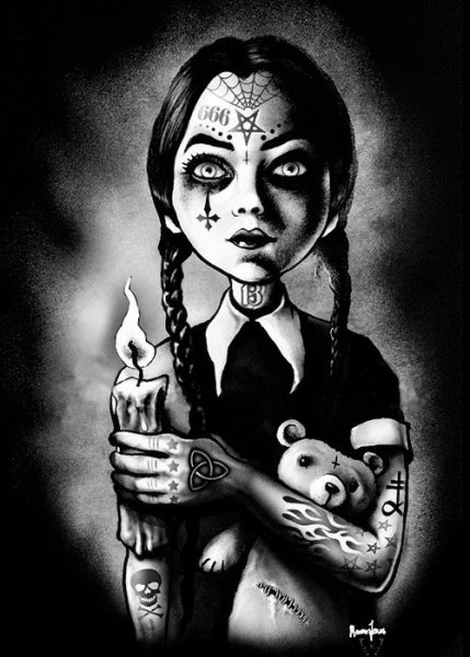 Венсдей Аддамс Эстетика