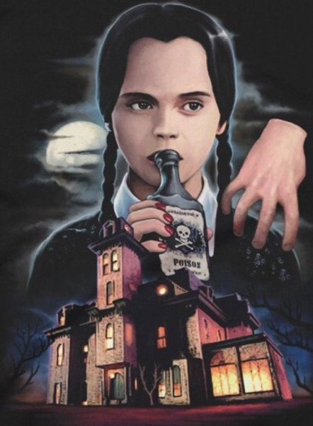 Уэнздей Аддамс рисунок