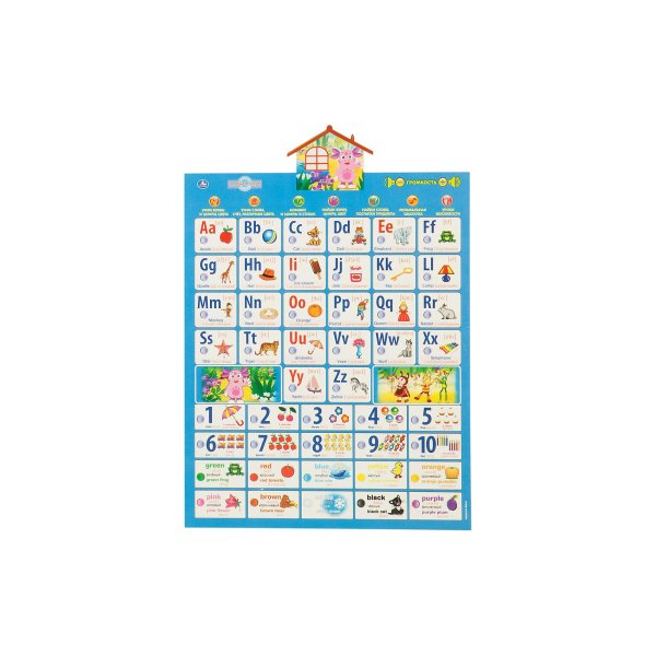 Умка говорящий плакат английский язык