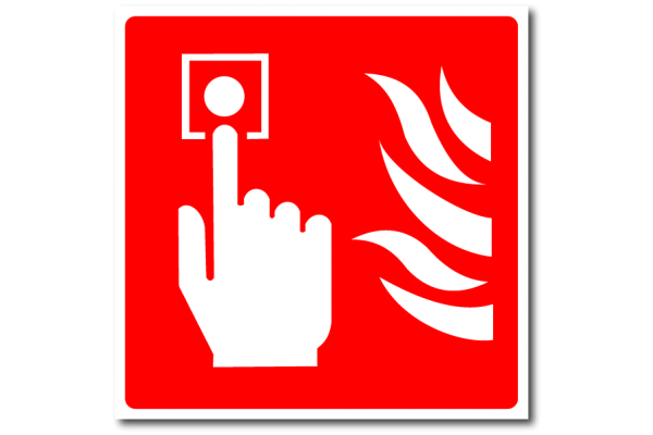Знак включения пожарной сигнализации