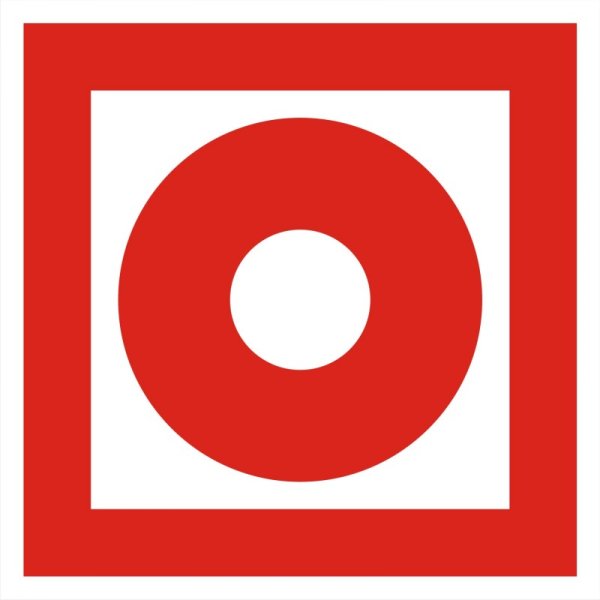 Знак 'звуковой Оповещатель пожарной тревоги' f11 100х100