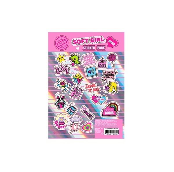 Бьюти бомб стикер пак 01