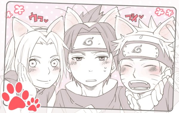 Наруто Саске Сакура и Какаси для срисовки