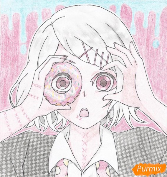 Аниме карандашом Токийский гуль Джузо