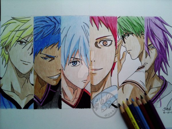 Аниме баскетбол Куроко срисовать