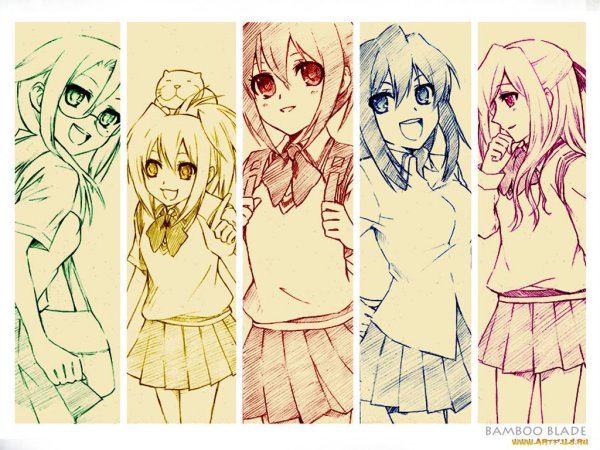 Аниме закладки для книг