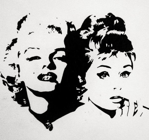 Marilyn Monroe Audrey Hepburn