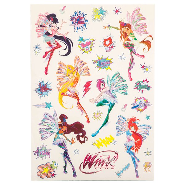 Объемные наклейки Винкс