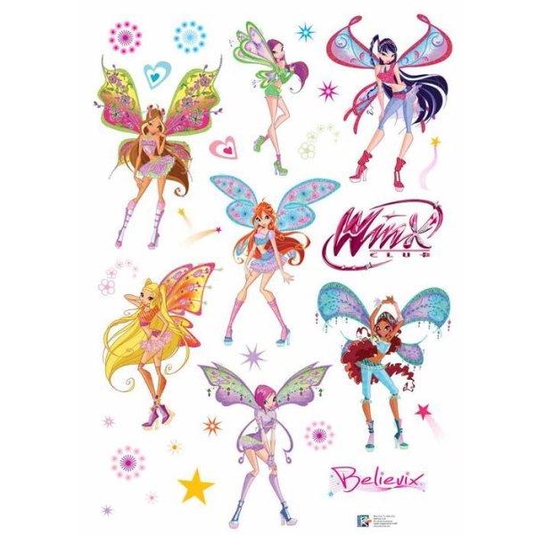 Наклейки Винкс клуб