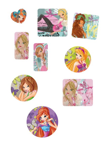 Наклейки Стикеры Винкс