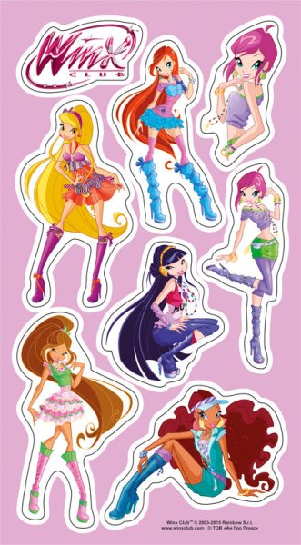 Наклейки для распечатки Винкс