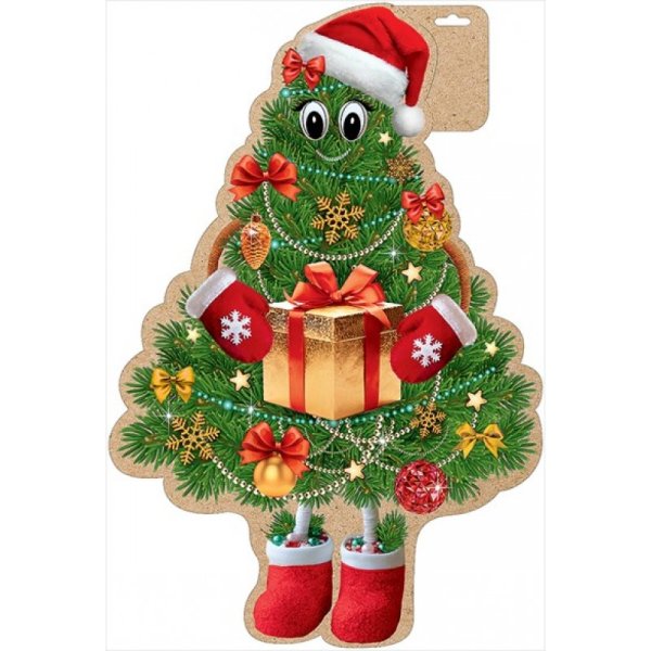 Вырубной плакат елка