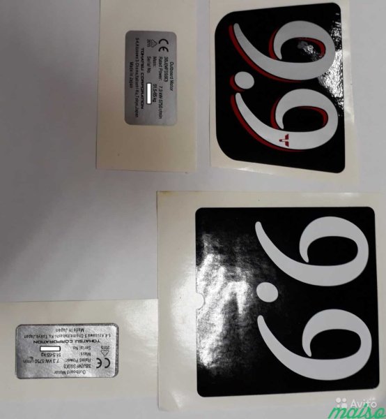 Шильдик Tohatsu 9.9