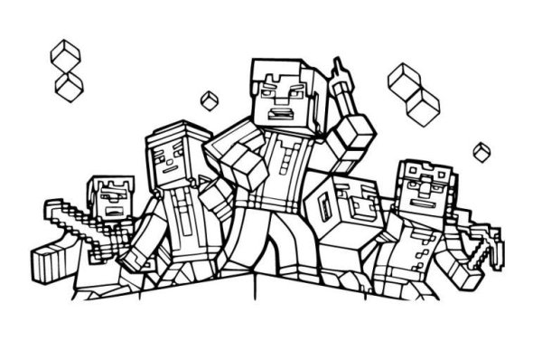 Раскраска на тему майнкрафт лего для малышей