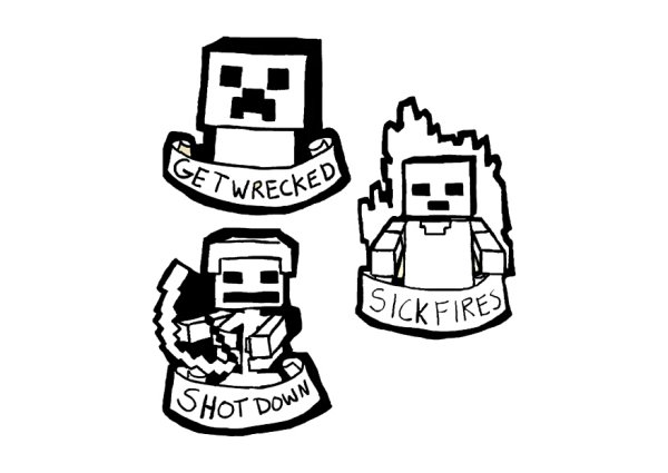 Раскраска майнкрафт торт