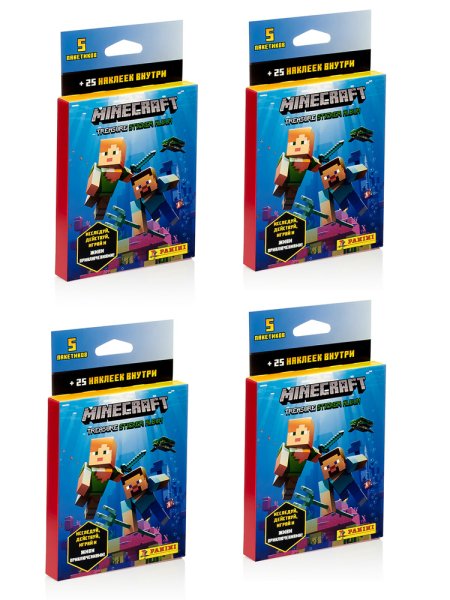 Наклейки майнкрафт Panini коллекция
