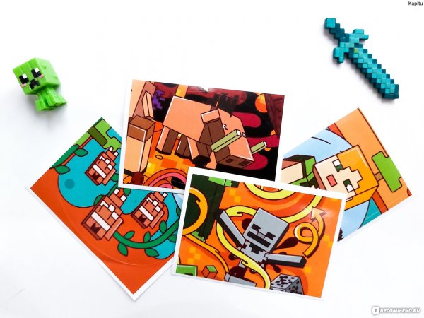 Карточки майнкрафт Панини