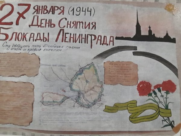 Плакат на тему блокада Ленинграда