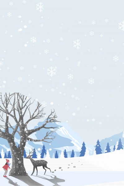 Зимний фон мультяшный