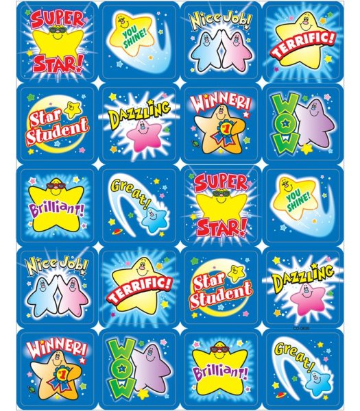 Наклейки поощрения на английском