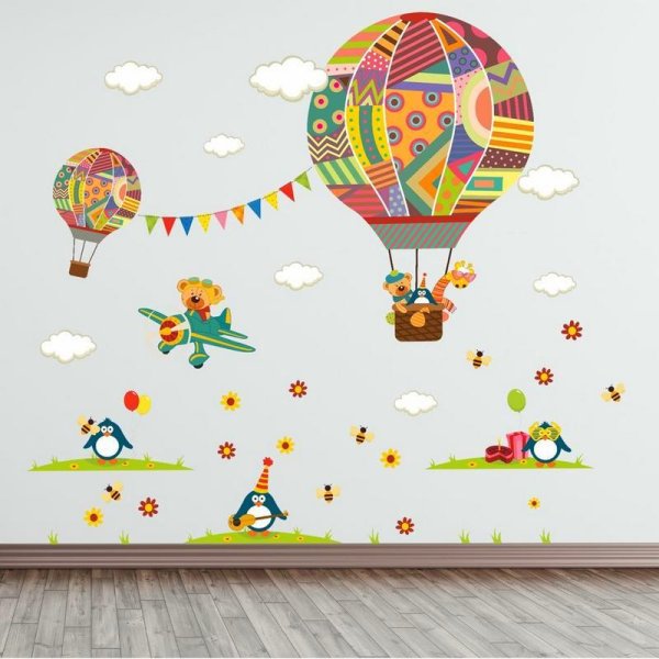 Наклейки интерьерные воздушные шары