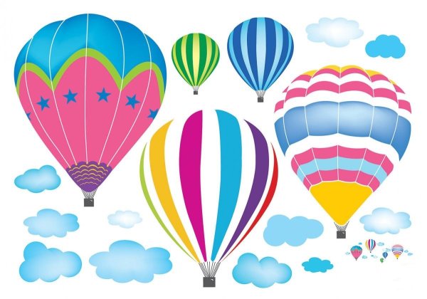 Воздушный шар наклейка