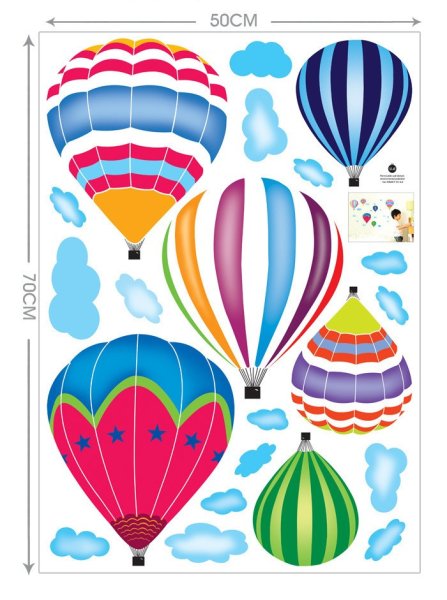 Воздушный шар наклейка