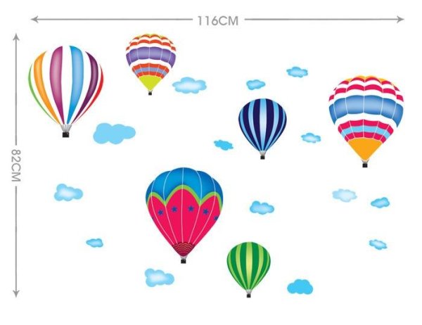 Воздушный шар наклейка