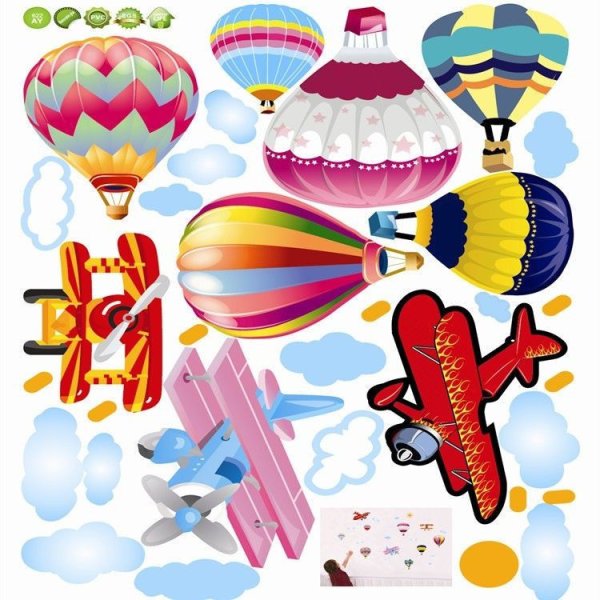 Воздушный шар наклейка
