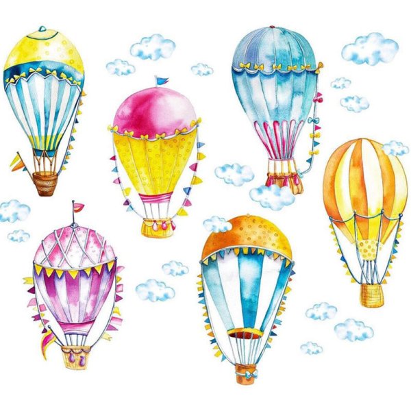 Воздушный шар наклейка