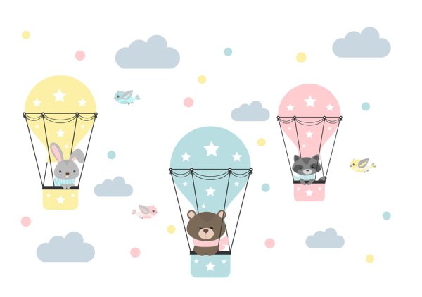 Воздушный шар наклейка