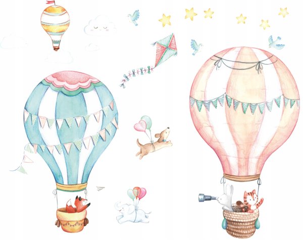 Наклейки на шары воздушные