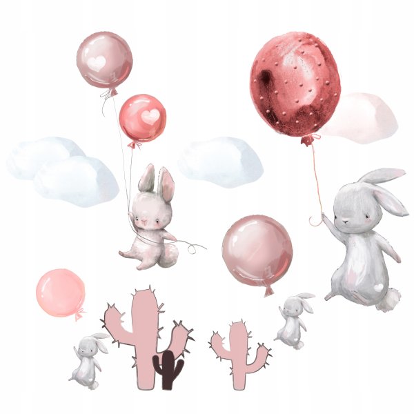 Зайчик с воздушными шариками