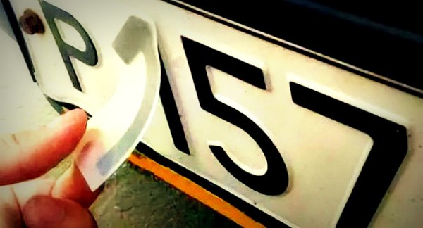 Пленка для номера автомобиля от камер