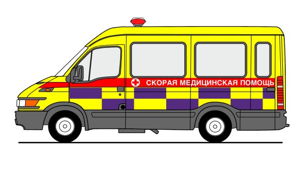 Машина скорой помощи для печати