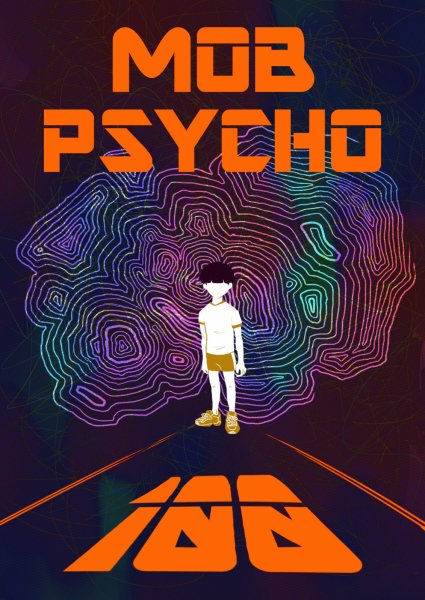 Моб психо 100 обложка аниме