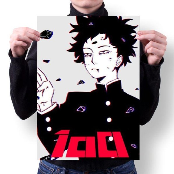 Моб психо 100 надпись