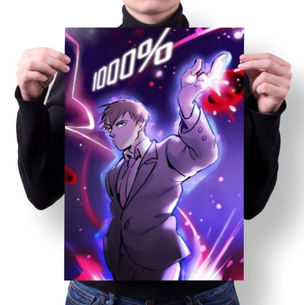 Моб психо 100 обложка аниме