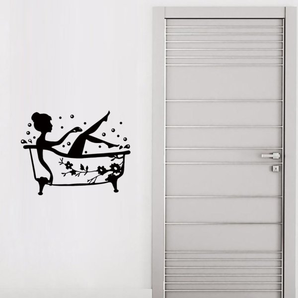 Наклейки на дверь туалета и ванной