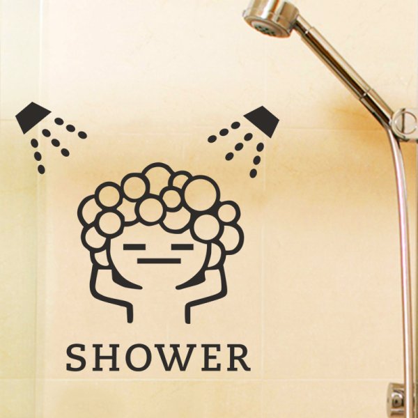 Наклейка душевая